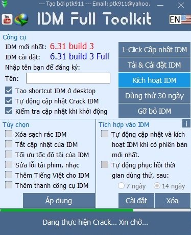 Cách tải và crack IDM 6x mới nhất