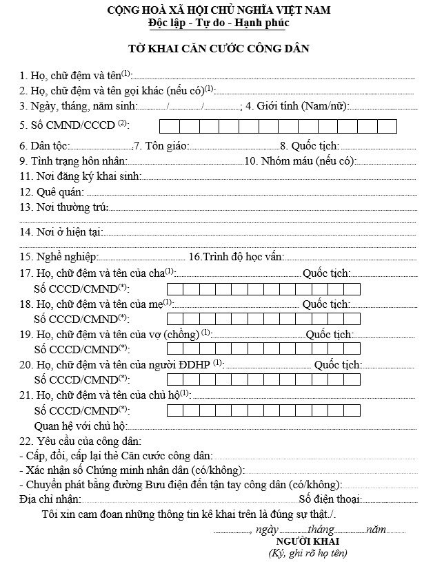Mẫu TK1-TS - Tờ khai tham gia, điều chỉnh thông tin BHXH, BHYT