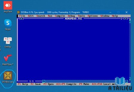 DOSBox run Turbo Pascal