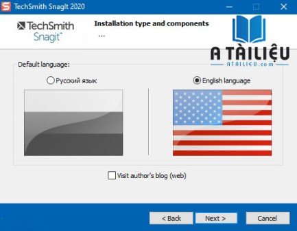 Cài đặt Snagit 2020 - Language