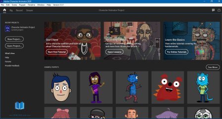 Adobe Character Animator cc 2020 interface